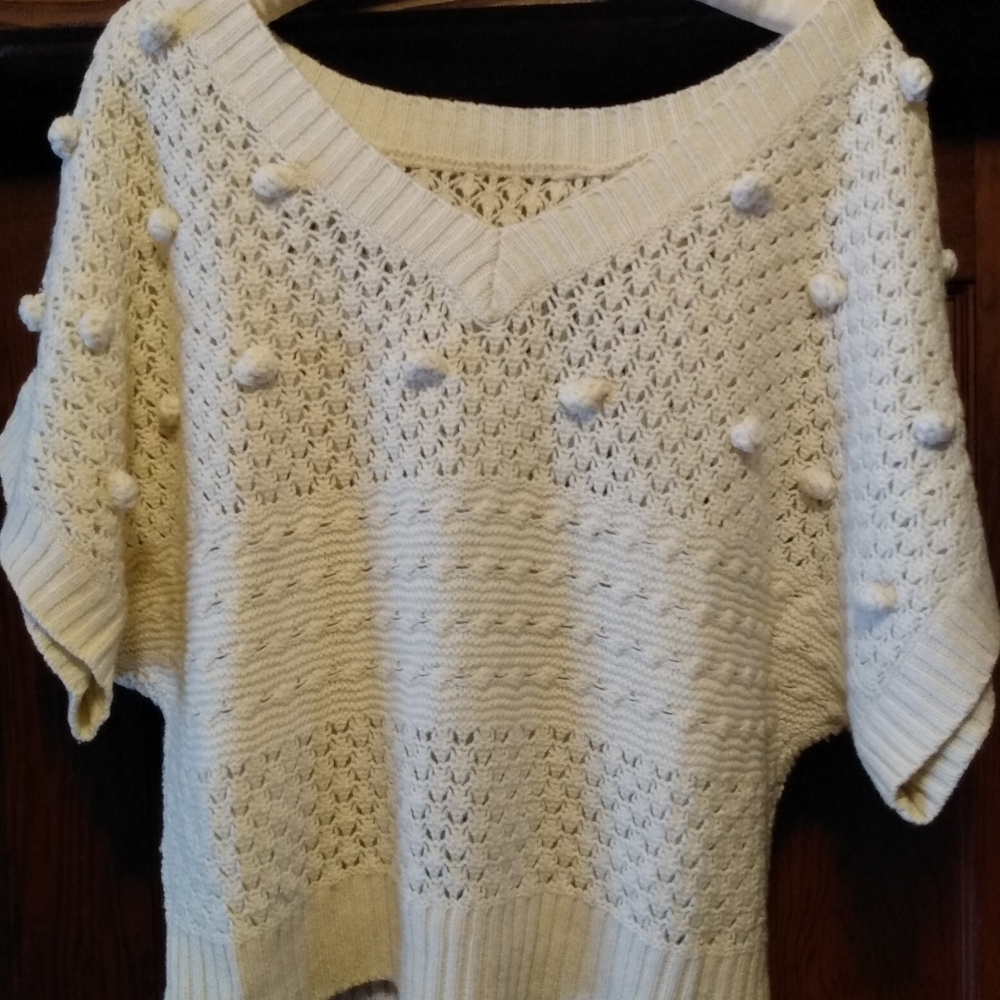 BCBG short sleeved sweater